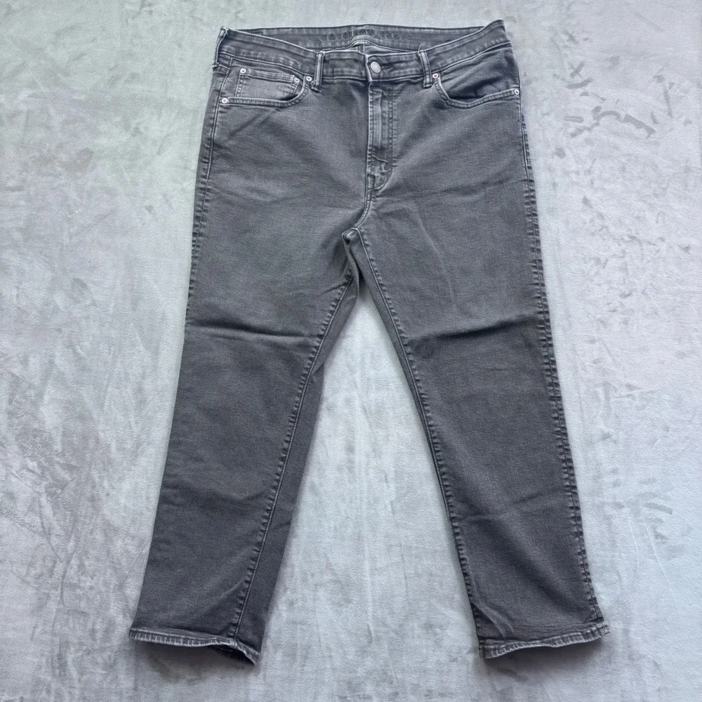 American Eagle Mens Original Straight AirFlex+ Jeans Gray 38x30